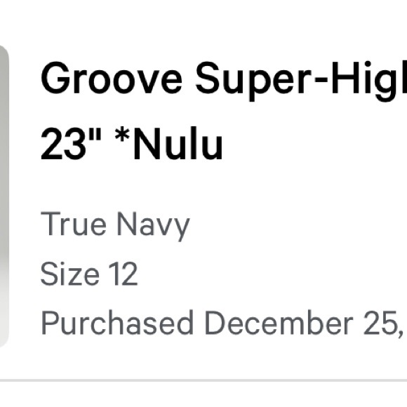 Lululemon Groove Super-High-Rise 23" *Nulu Leggings - True Navy - Picture 2 of 2